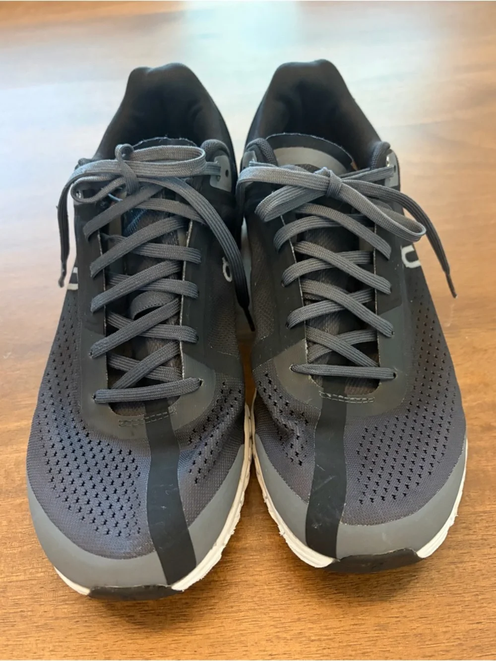 On Running Black and Peach Athletic Running Shoes - Picture 2 of 6